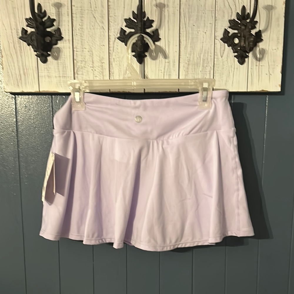Lilac Skater Mini Skirt for Casual Wear